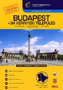 Budapest + 34 környéki település 1 : 20 000 - Atlasz
