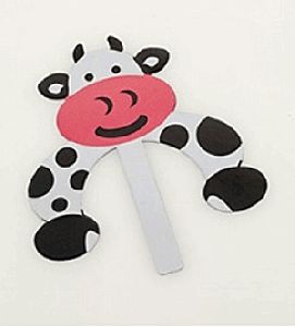 Fém könyvjelző - tehén