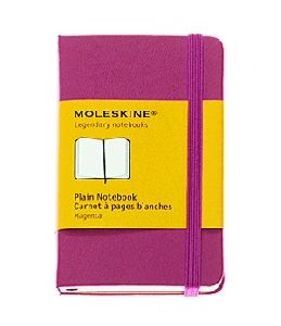 Moleskine jegyzetfüzet (sima, extra kis méretű, keménytáblás, sötét pink)