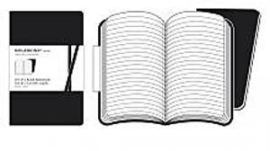 Moleskine Volant fekete jegyzetfüzetek (vonalas, extra kicsi, puhatáblás, 2 darab/csomag)