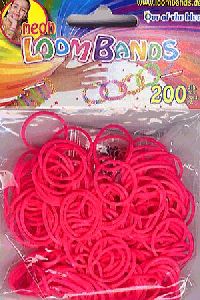 Gumikarika - neonrózsaszín (200 db)