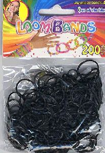 Gumikarika - fekete (200 db)