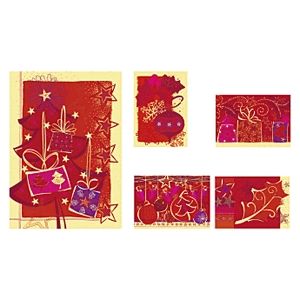 Piros karácsony képeslap csomag