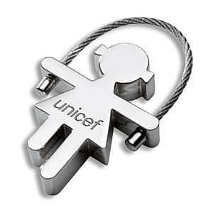 Unicef fém kulcstartó (lány)