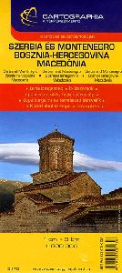 Szerbia, Montenegro, Bosznia-Hercegovina, Macedónia, Koszovó / Serbia, Montenegro, Bosnia-Herzegovina, Macedonia, Kosovo 1 : 800 000 - Autótérkép (külföld)