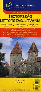 Észtország, Lettország, Litvánia 1 : 700 000 - Autóstérkép