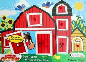 8 darabos fa puzzle - Farm bújócska