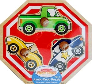 3 darabos fa puzzle - Autók