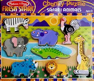 8 darabos fa puzzle - Szafari