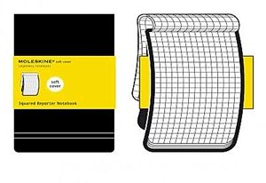 Moleskine riporternotesz (kockás, nagy méretű, puhatáblás)