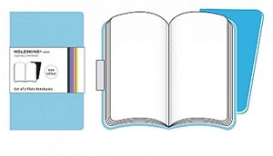Moleskine Volant világoskék jegyzetfüzetek (sima, XL, puhatáblás, 2 darab/csomag)