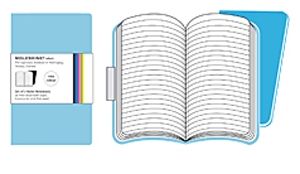 Moleskine Volant világoskék jegyzetfüzetek (vonalas, extra kicsi, puhatáblás, 2 darab/csomag)