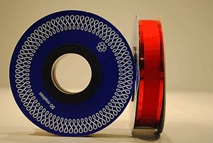 Díszszalag tekercs, 50m, piros