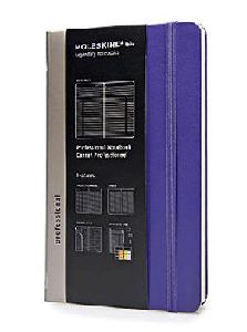 Moleskine professzionális jegyzetfüzet (nagy méretű, keménytáblás, lila)