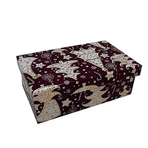 Karácsonyi díszdoboz (lila)