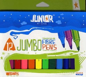 Junior 12 db-os Jumbo filctoll készlet - háromszög alakú