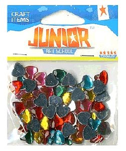 Junior hobbikellék - cirkónia szívek (75 db)