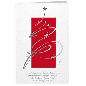 Modern karácsonyfa képeslap