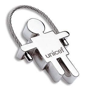 Unicef fém kulcstartó (fiú)