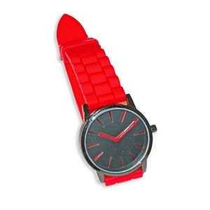 Karóra piros, szilikon
