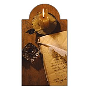 Gyertya - mágneses könyvjelző