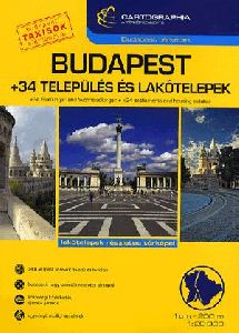 Budapest + 34 település és lakótelepek 1 : 20 000 - Atlasz