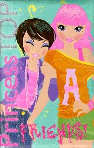 Princess Top - Friends (kék)