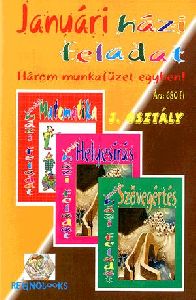 Januári házi feladat 3. osztály - Három munkafüzet egyben!