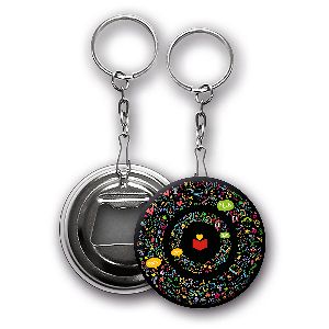 Happily kulcstartó - fekete, galaxis